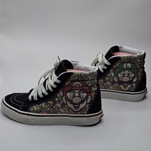 MARIO & LUIGI size 4.5 men 6 women VANS SK8-HI ZIP (NINTENDO) - Picture 8 of 15